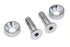 Colony Chrome Screw Set for Motor Mount to Cylinder Head - 9967-4